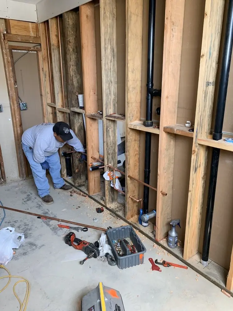 Commercial rough-in plumbing for Gas Line Repair in York Valley